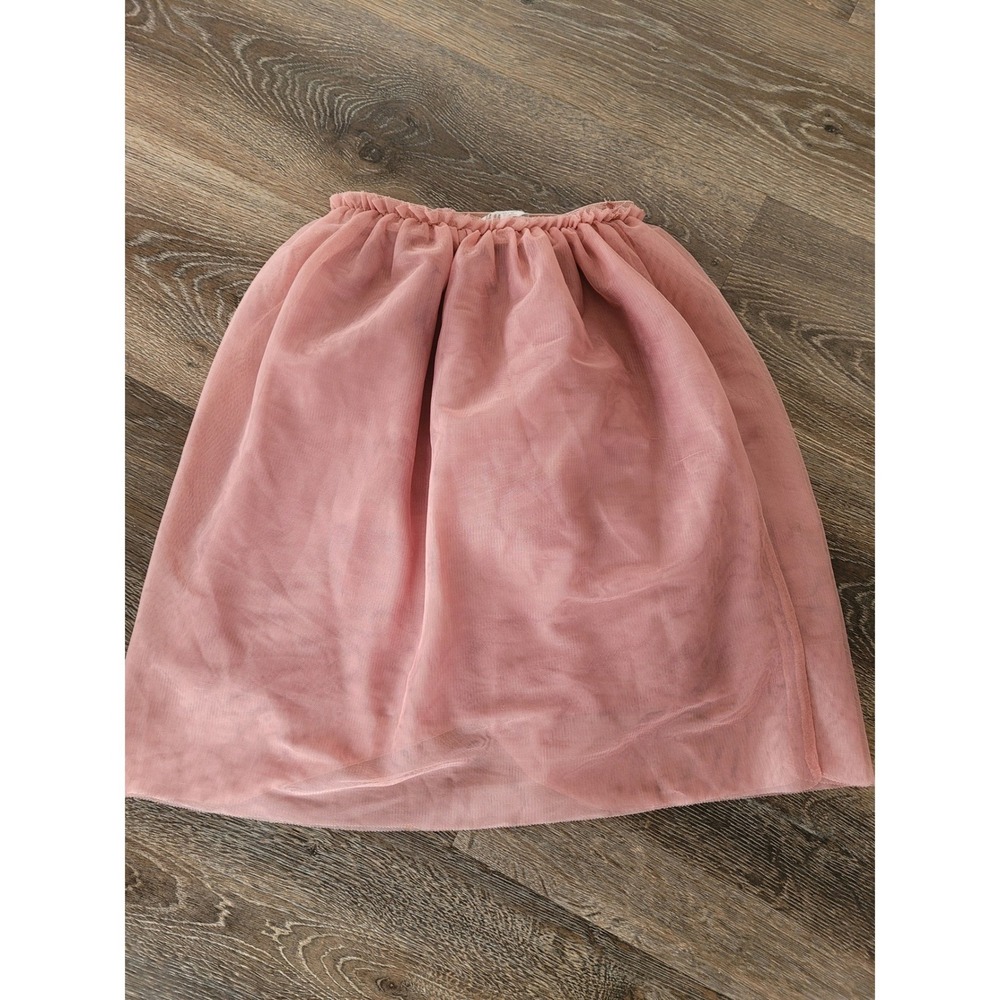 H&M Girls Dusty Rose Pink Tulle Mesh Tutu Skirt Elastic Waist Size 4-6Y #6